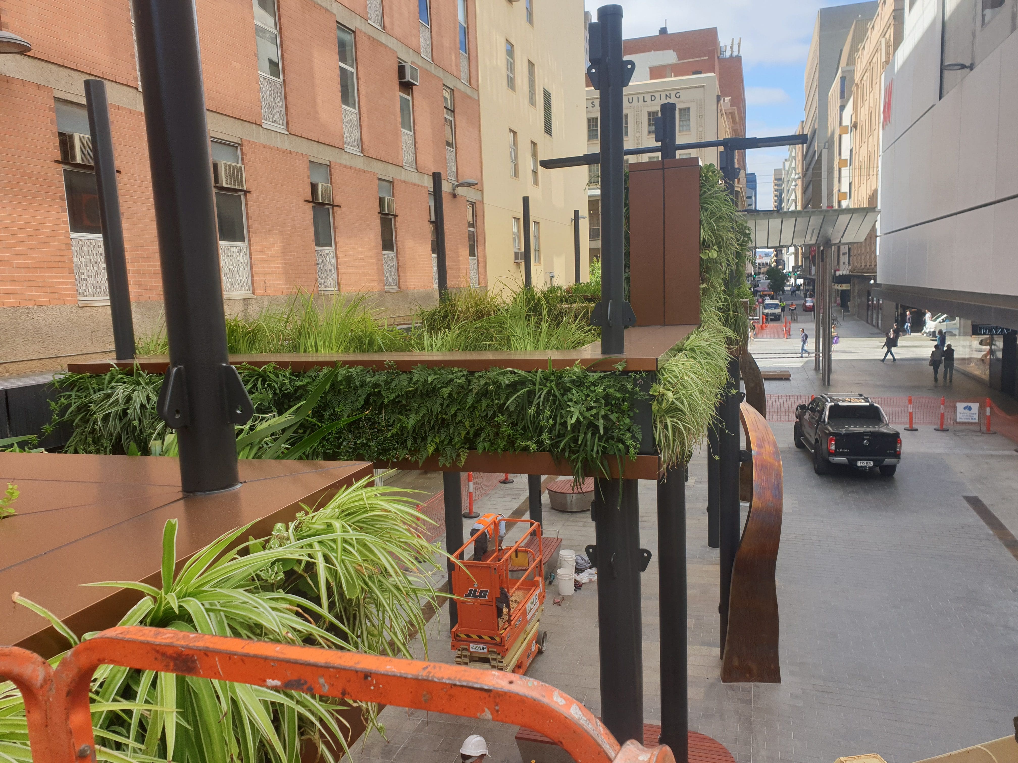 Green walls South Australia, Vertical gardens Australia, Planter boxes
